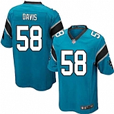 Nike Men & Women & Youth Panthers #58 Thomas Davis Blue Team Color Game Jersey,baseball caps,new era cap wholesale,wholesale hats